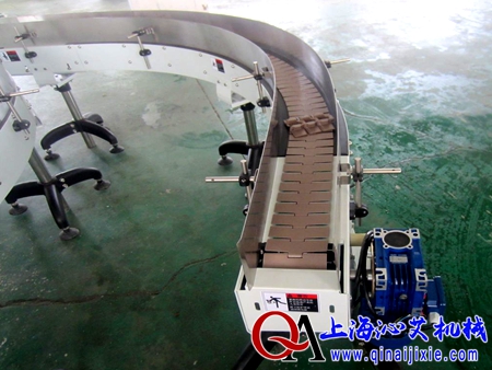 90度鏈板轉彎輸送機